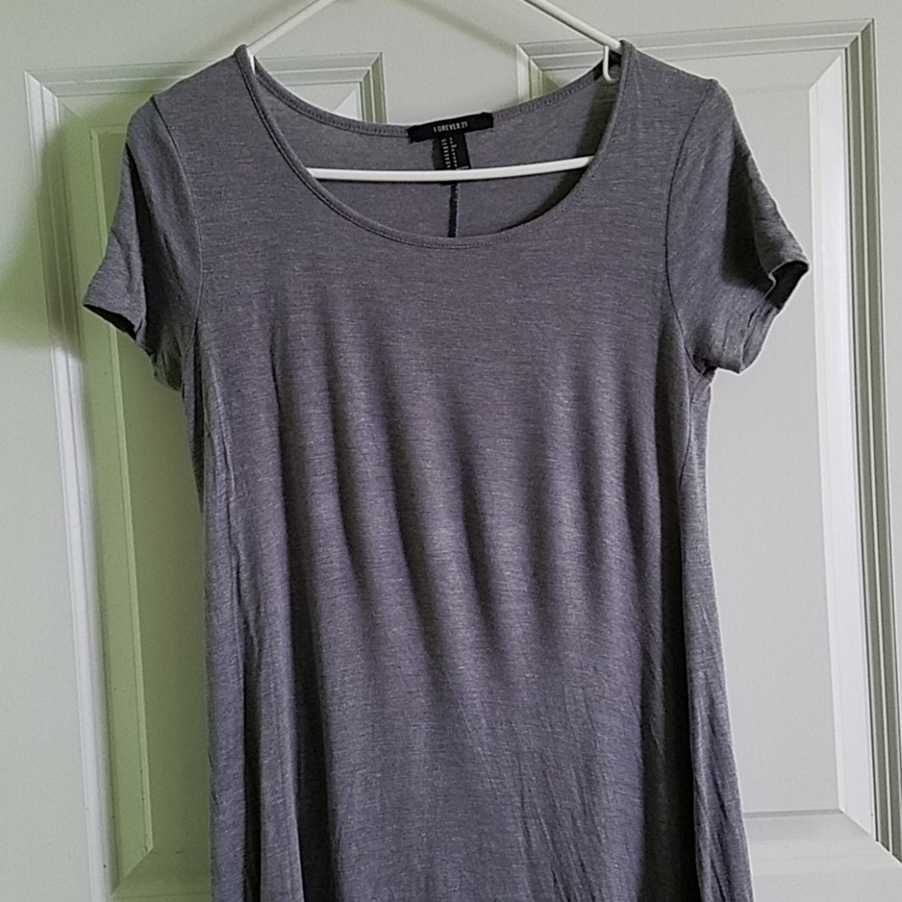 Gray T-Shirt Dress